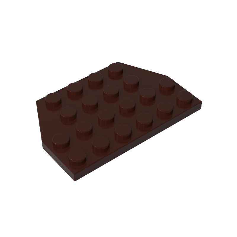 GOBRICKS GDS-704  Plate 4 x 6 Cut Corners - YWOBB