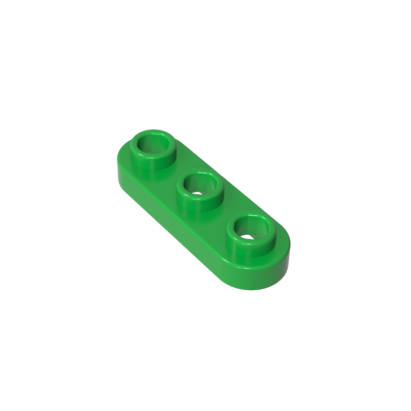 GOBRICKS GDS-90572 Plate Round 1 x 3 with Open Studs - YWOBB