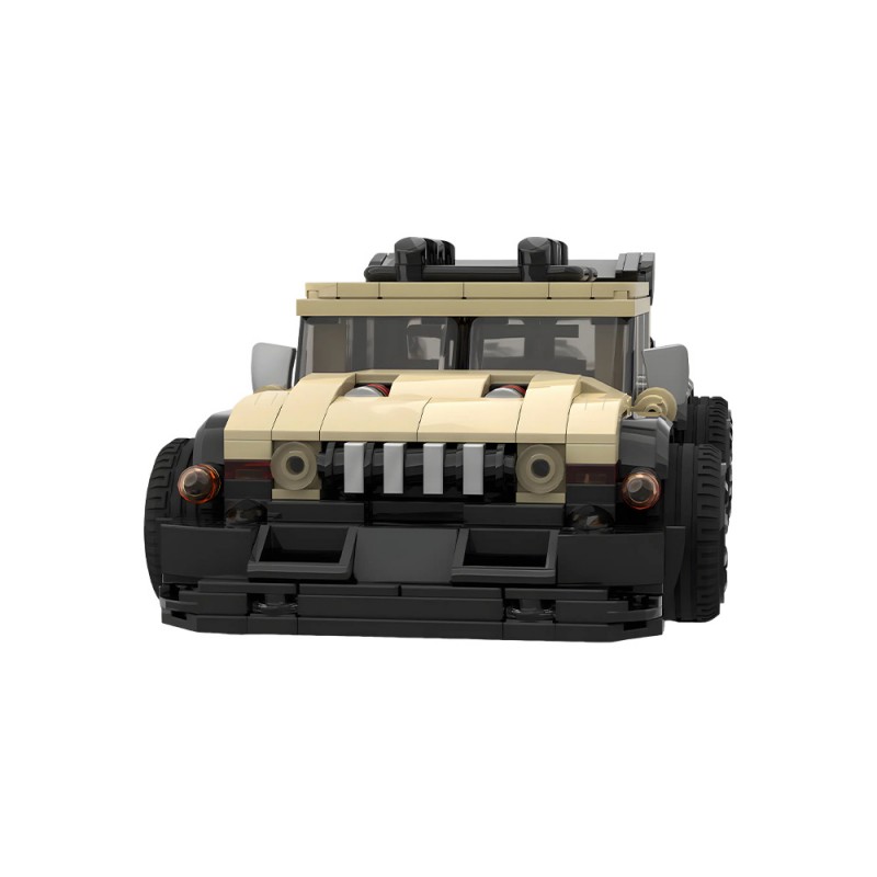 GOBRICKS MOC 240869 2009 AM General Humvee Custom 6x6 - YWOBB