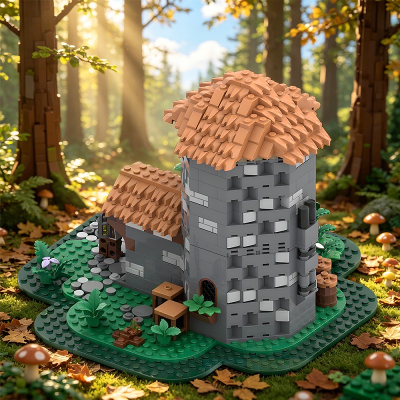 GOBRICKS MOC 243065 Pigeon keeper's house - YWOBB