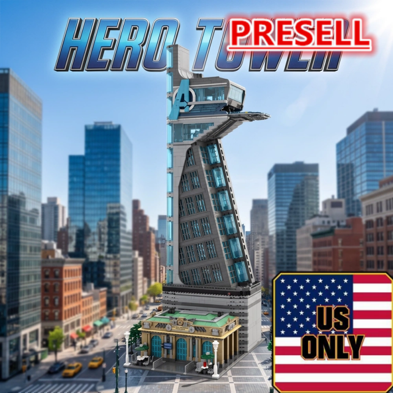 BOGAOBANG 52800 The Avengers HERO TOWER with Lights OVP US Warehouse Version - YWOBB