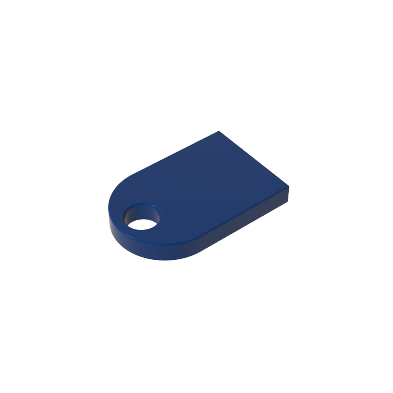 GOBRICKS GDS-M134 Round 3 x 2 Half Circle Extended with hole - YWOBB