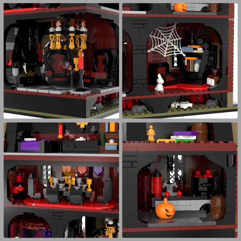 GOBRICKS MOC S1011 Haunted House - YWOBB