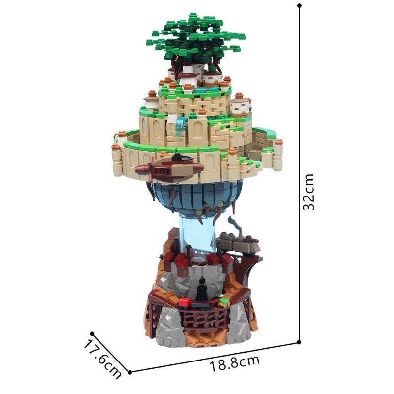 GOBRICKS MOC 258969 Castle in the Sky - YWOBB