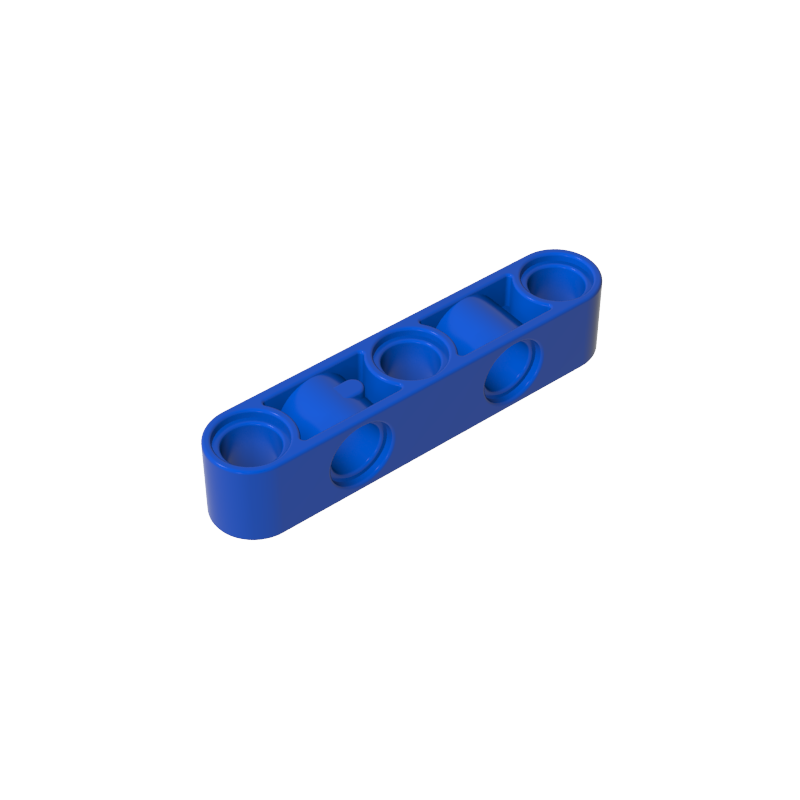 GOBRICKS GDS-1591 Liftarm Modified Perpendicular Holes Thick 1 x 5 - YWOBB
