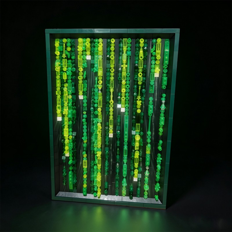 GOBRICKS MOC 258247 The Matrix Code Poster - YWOBB
