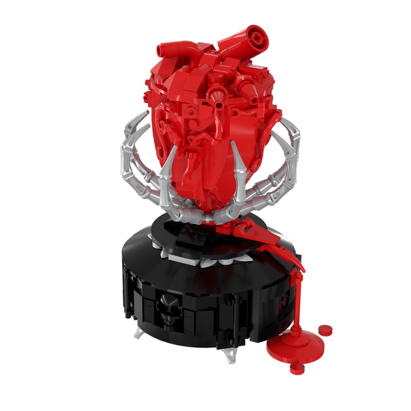 GOBRICKS MOC S1023 Gothic A Beating Heart - YWOBB