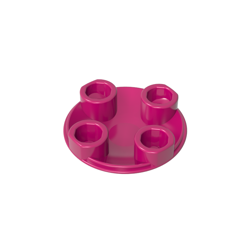 GOBRICKS GDS-608  Round 2 x 2 with Rounded Bottom - YWOBB