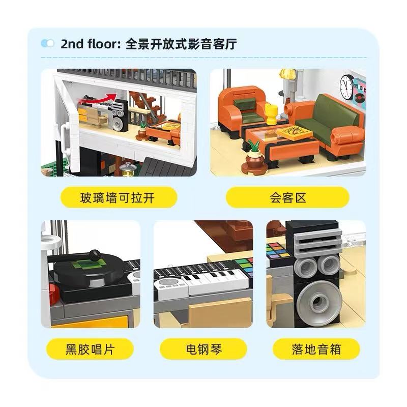 JIE STAR JJ89158 Villa Ararat with Lighting Parts - YWOBB
