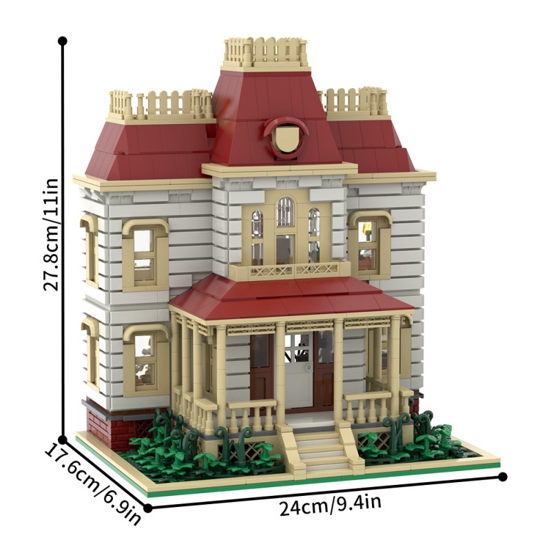 GOBRICKS MOC S1115 Psycho House - YWOBB