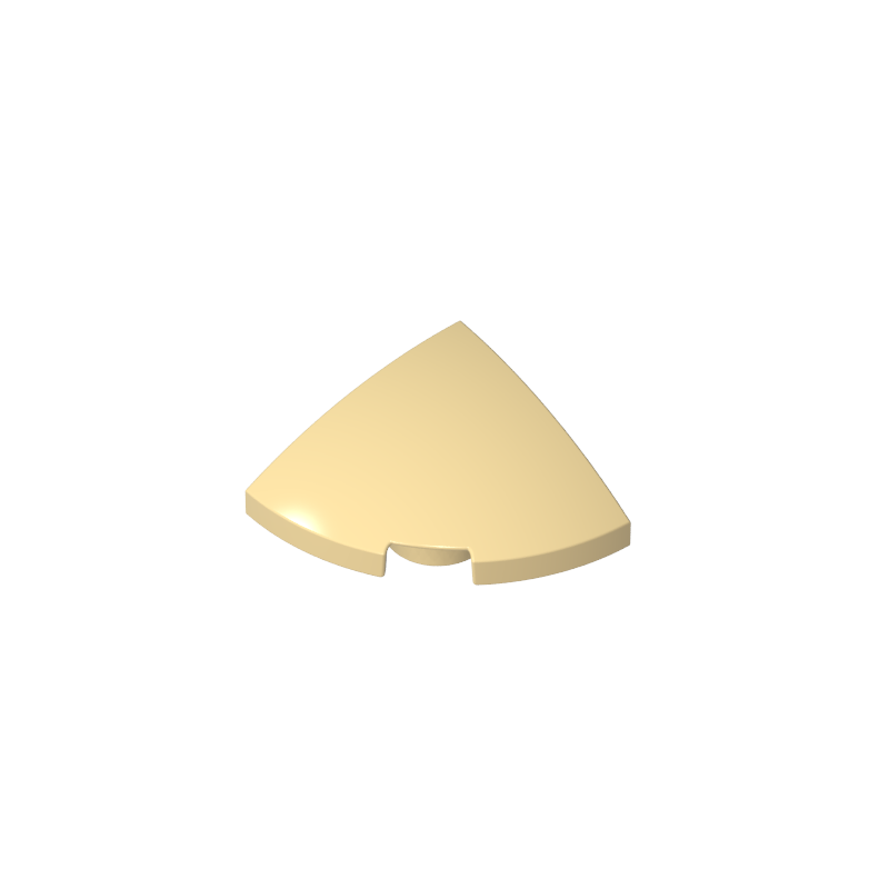 GOBRICKS GDS-90538 Slope Curved 2 x 2 x 2/3 Corner Round - YWOBB