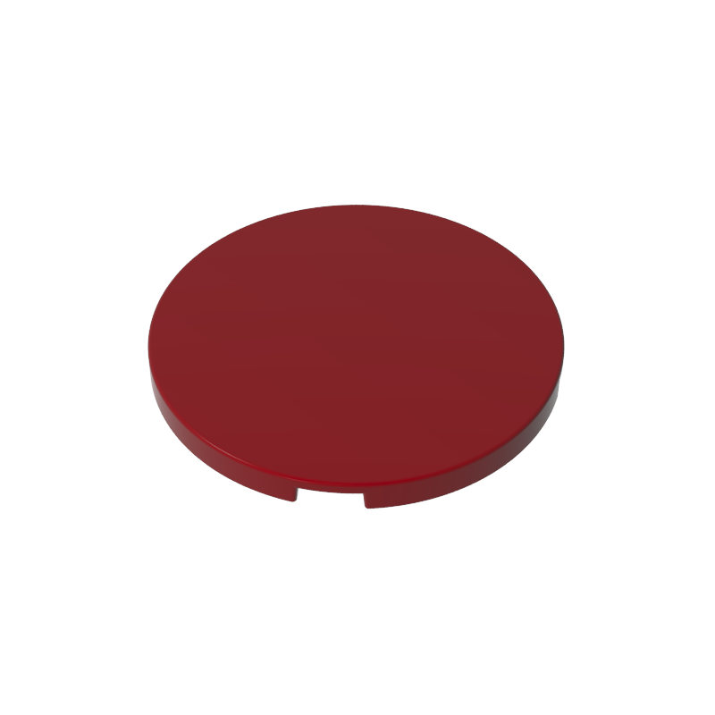 GOBRICKS GDS-21071 Tile Round 4 x 4 with Bottom Stud Holder - YWOBB