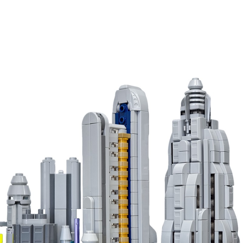 GOBRICKS MOC 159740 Coruscant Architecture Skyline - YWOBB