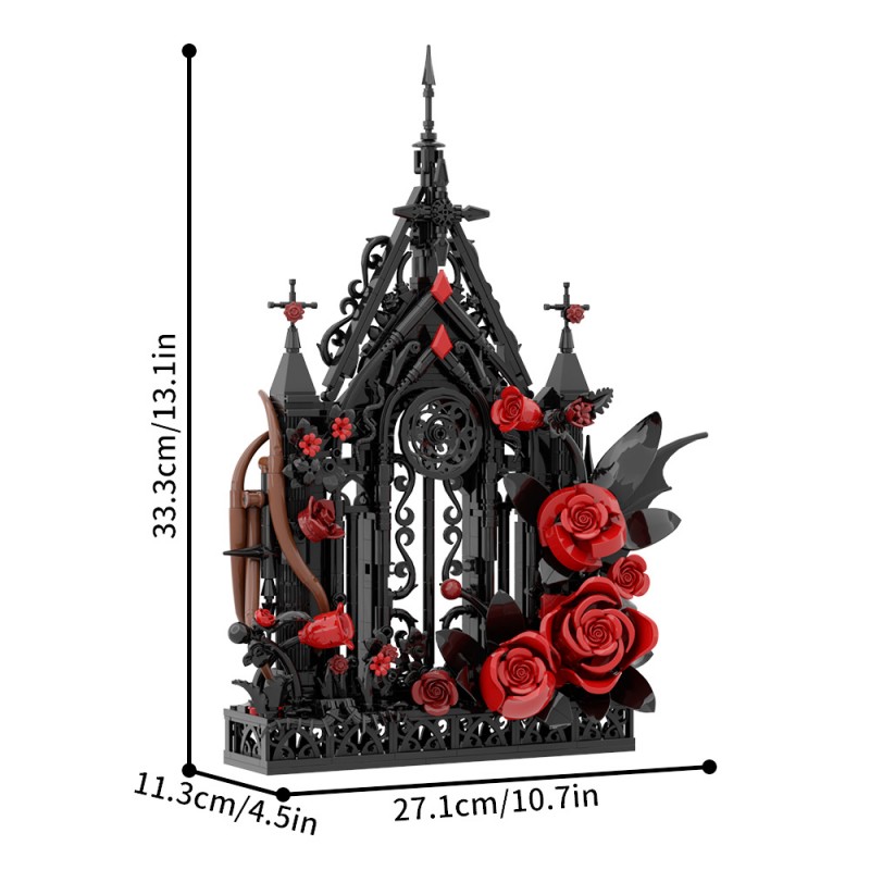 GOBRICKS MOC S1067 Gothic windows - YWOBB
