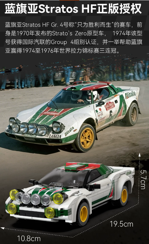 CADA C51066 1:20 Lancia HF Rally Car - YWOBB