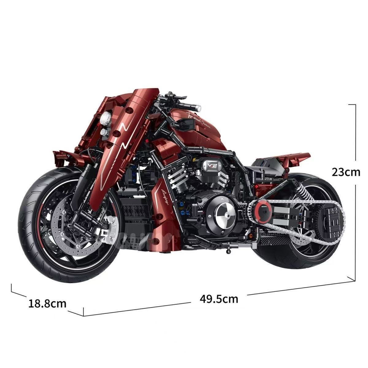 GULY 60541 1:5 Modified Night Rod Napoleon Motorcycle - YWOBB