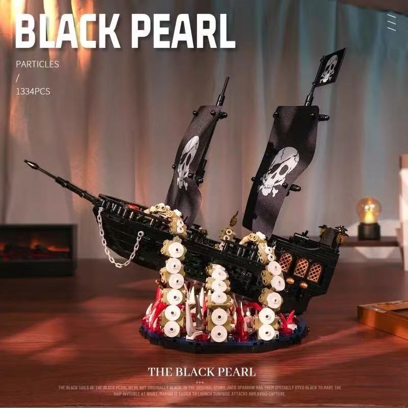 Small Angle JD143 BLACK PEARL Legendary Pirate Ship - YWOBB
