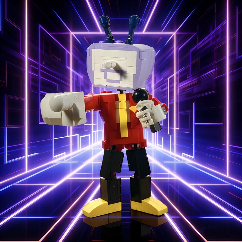 GOBRICKS MOC 240576 Deltarune Tenna - YWOBB