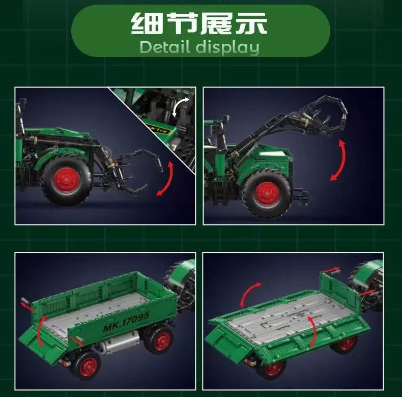 Mould King 17095 Multi-purpose tractor - YWOBB