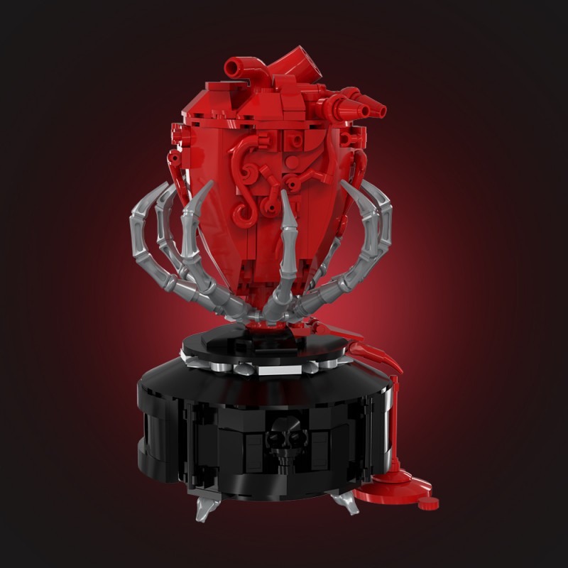 GOBRICKS MOC S1023 Gothic A Beating Heart - YWOBB