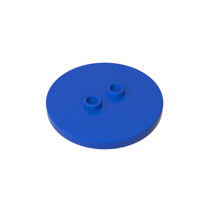 GOBRICKS GDS-90362 Tile Round 4 x 4 with 2 Hollow Studs - YWOBB