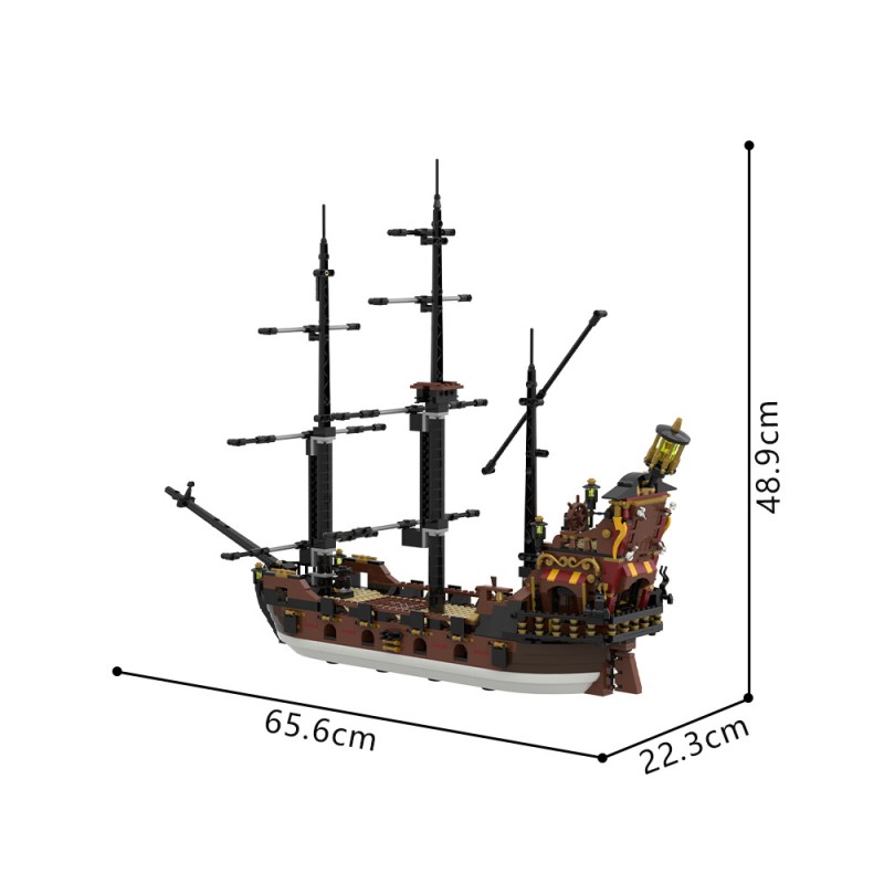 GOBRICKS MOC A2746 Jolly Roger´s Revenge - YWOBB