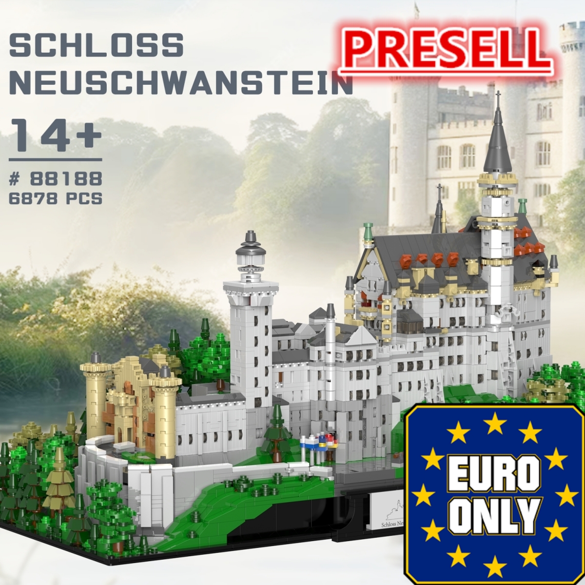 XINGBAO 88188 Schloss Neuschwanstein OVP EU Warehouse Version - YWOBB
