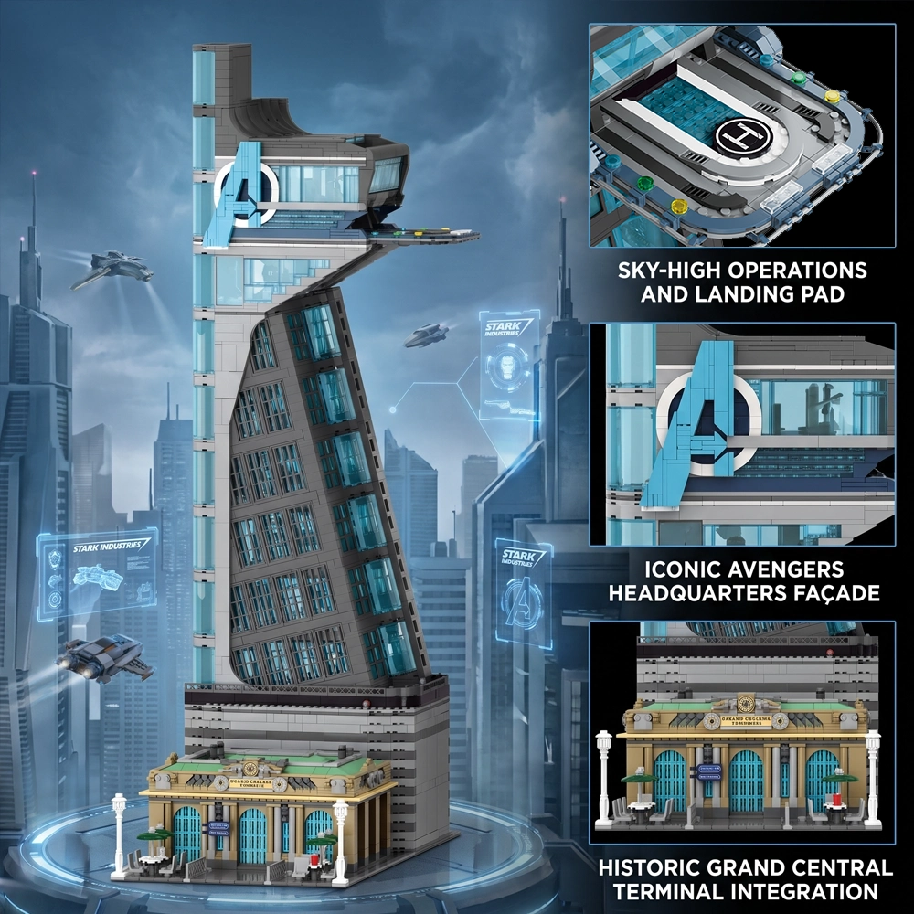 BOGAOBANG 52800 The Avengers HERO TOWER with Lights OVP EU Warehouse Version - YWOBB
