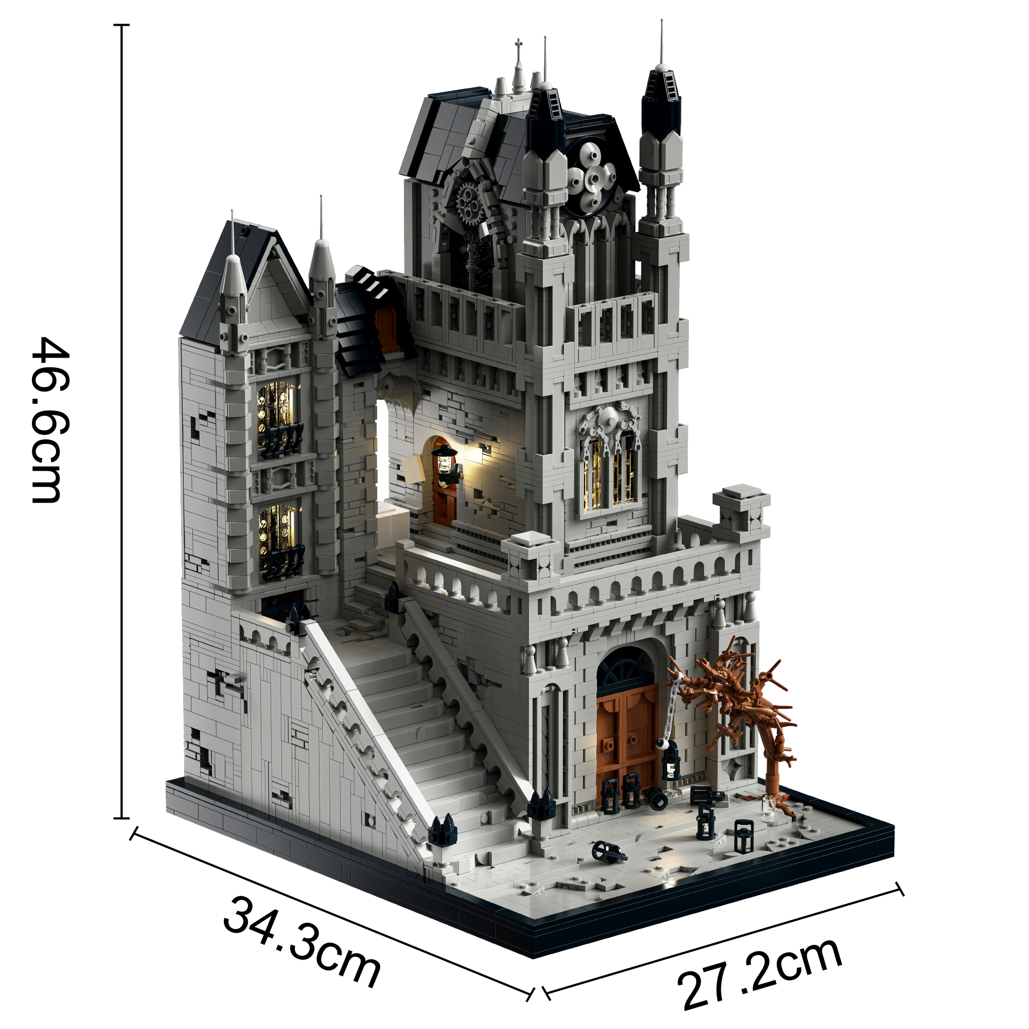 BOGAOBANG B6400 Gothic Architecture with lights OVP EU Warehouse Version - YWOBB