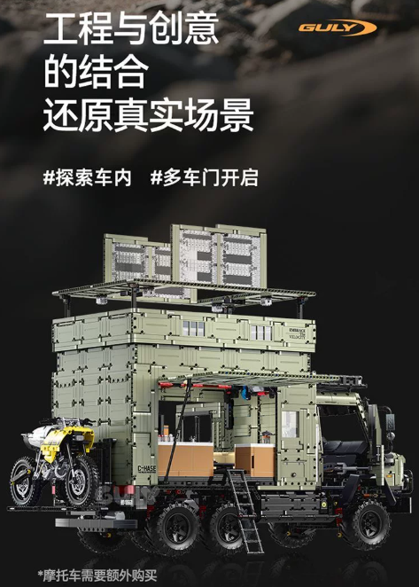 GULY 10661 1:8 Off‑Road Camper Unimog - YWOBB