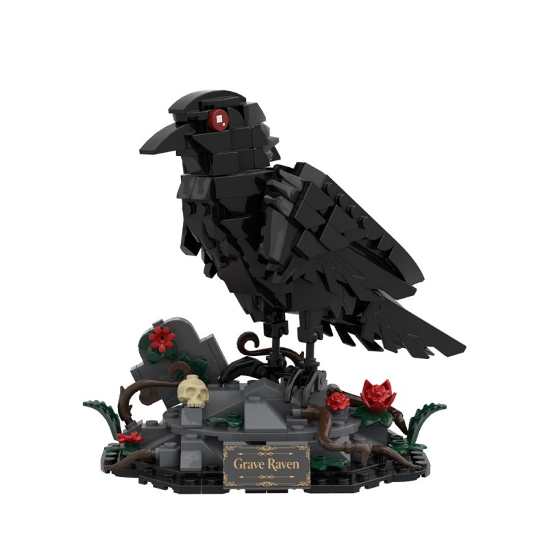 GOBRICKS MOC S1063 Dark Night Raven - YWOBB