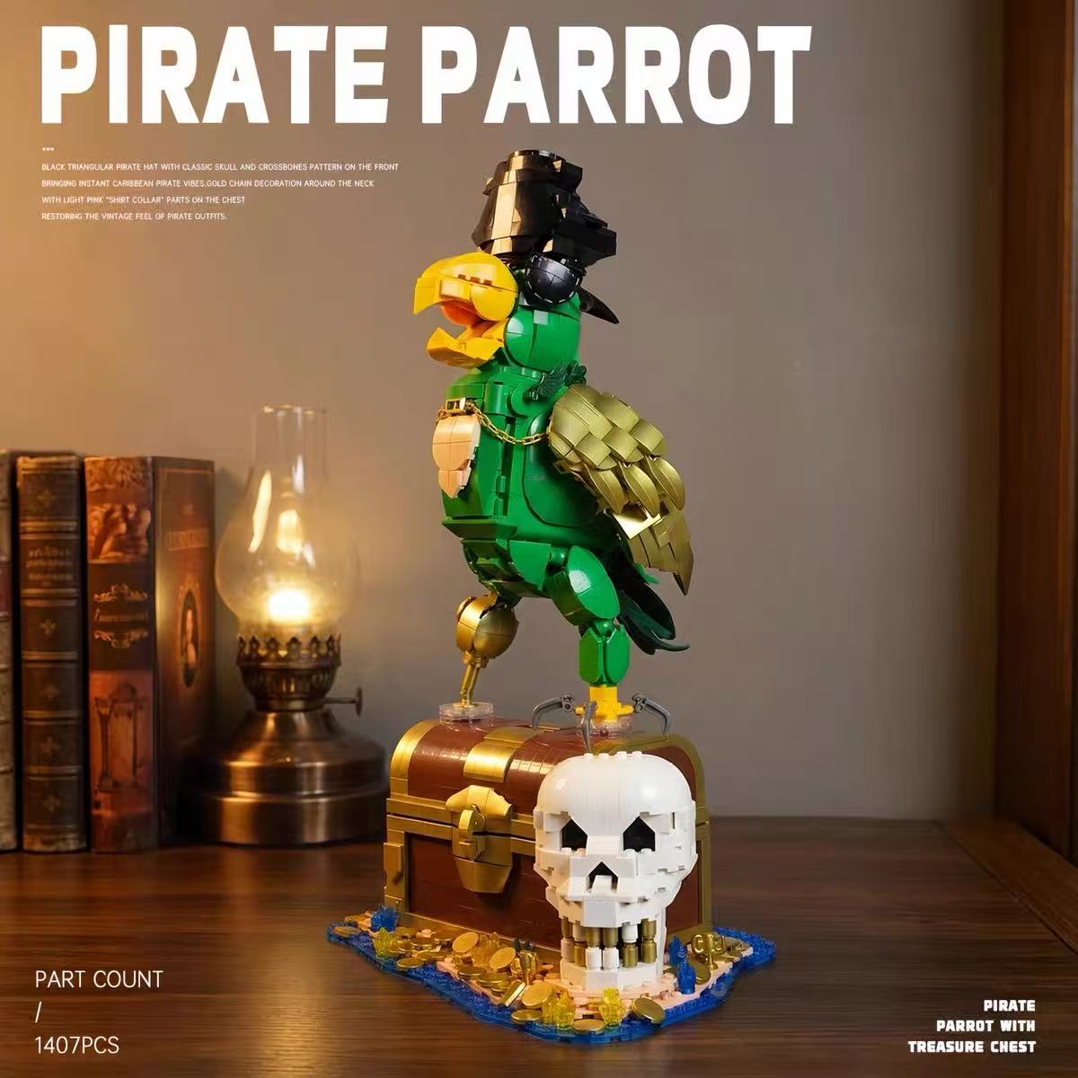 Small Angle JD152 PIRATE PARROT - YWOBB