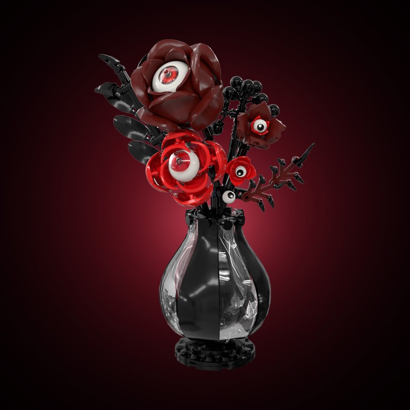 GOBRICKS MOC S1059 Gothic eye flower - YWOBB
