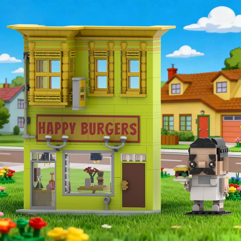 GOBRICKS MOC S0140 Bob's burgers - YWOBB