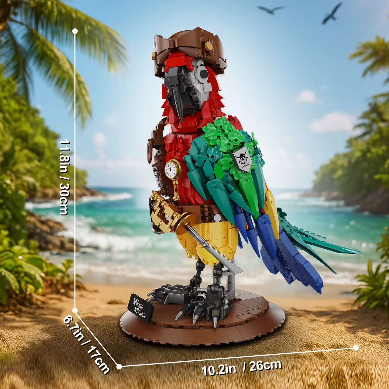 MIYOO 33125 Pirate Parrot - YWOBB