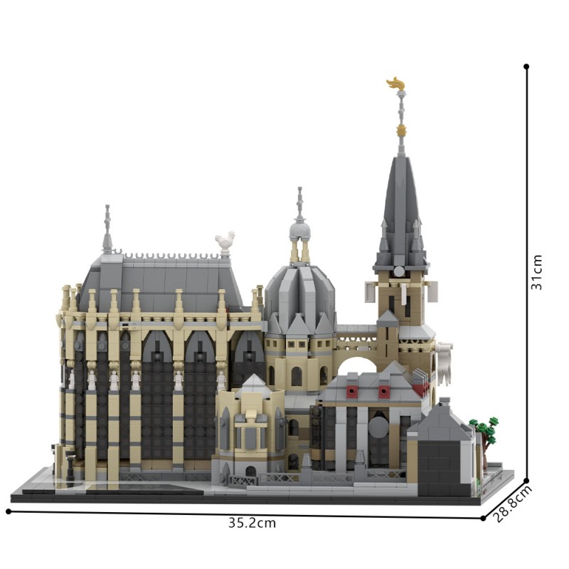 GOBRICKS MOC A1915 Aachen Cathedral  mausoleum of Charlemagne - YWOBB