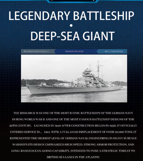 Reobrix 77051 BISMARCK BATTLESHIP - YWOBB