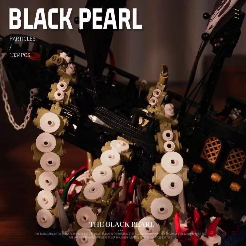 Small Angle JD143 BLACK PEARL Legendary Pirate Ship - YWOBB