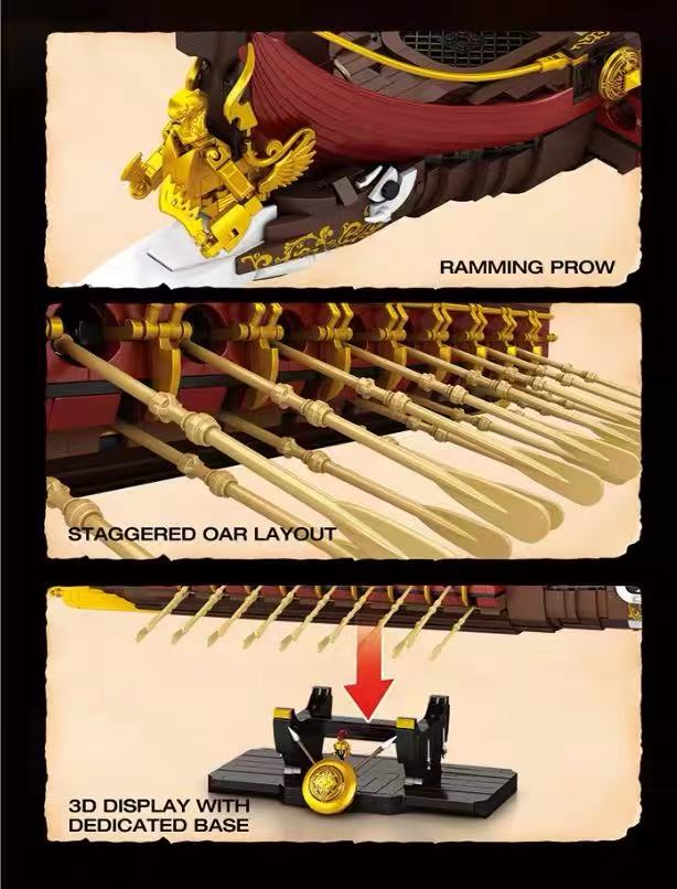 Reobrix 66104 Spartan Warship - YWOBB
