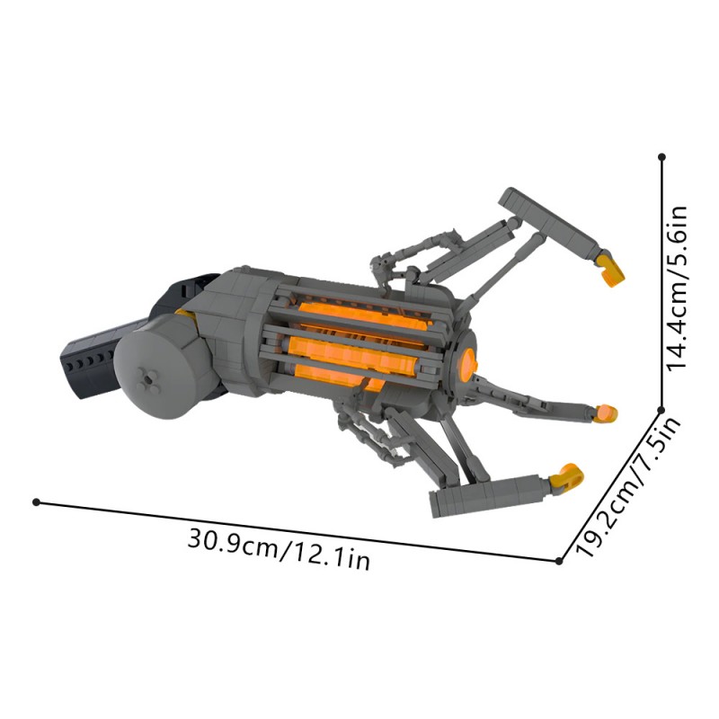 GOBRICKS MOC 252089 Gravity Gun - YWOBB