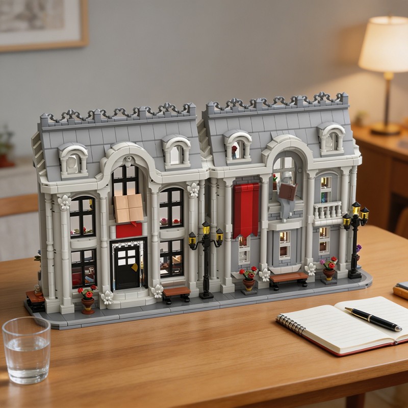 GOBRICKS MOC 256715 White Library ver 1 - YWOBB
