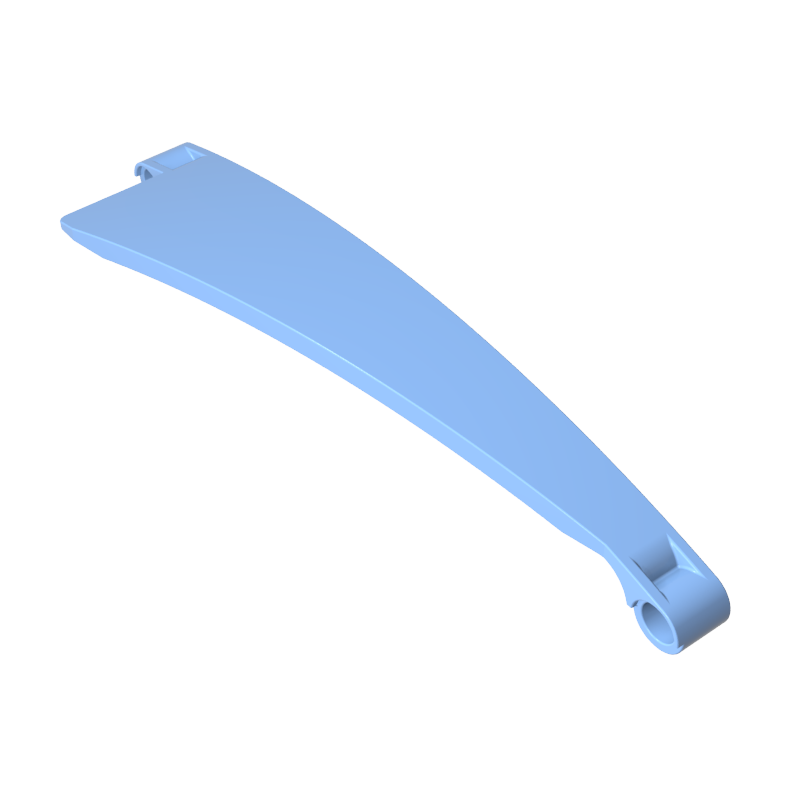 GOBRICKS GDS-90519 Technic Panel Curved #53 3 x 13 Tapered Right - YWOBB