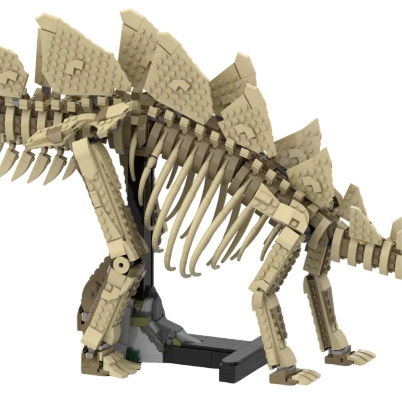 GOBRICKS MOC 251184 Stegosaurus fossi - YWOBB