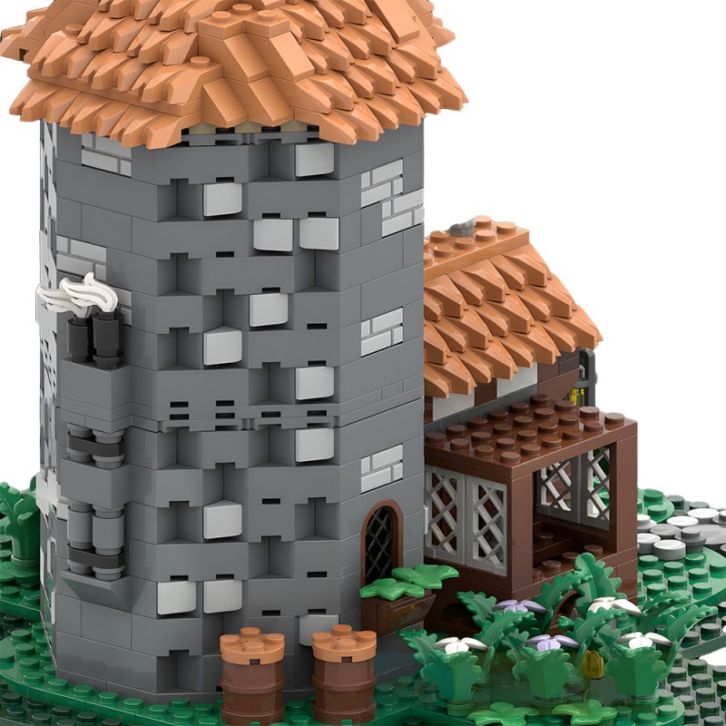 GOBRICKS MOC 243065 Pigeon keeper's house - YWOBB