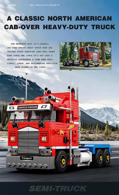 Reobrix 843 SEMI-TRUCK WITH TRAILER - YWOBB