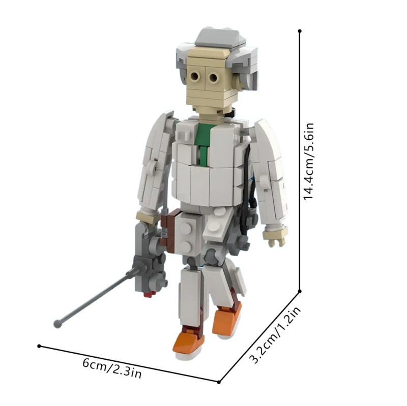GOBRICKS MOC 211181 Doc Emmett Brown with RC Back to the future - YWOBB
