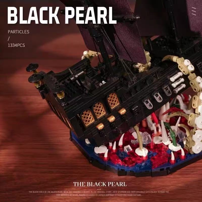Small Angle JD143 BLACK PEARL Legendary Pirate Ship - YWOBB