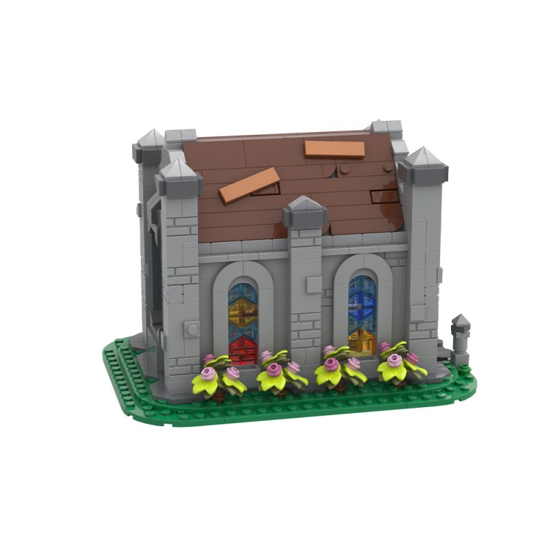GOBRICKS MOC 247441 Small medieval chapel - YWOBB