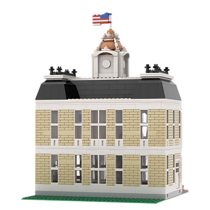 GOBRICKS MOC 228825 City Hall Deluxe Main Street USA - YWOBB