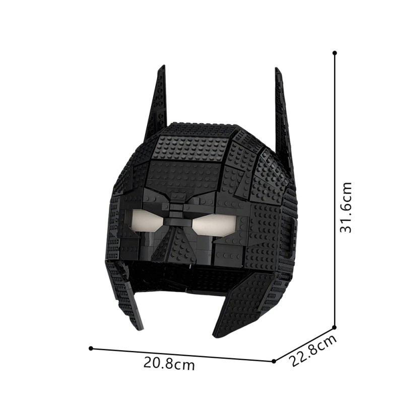 GOBRICKS MOC 259847 Wearable Batman Cowl - YWOBB